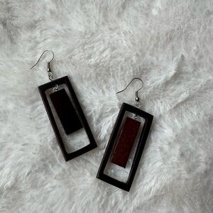 Wooden earrings